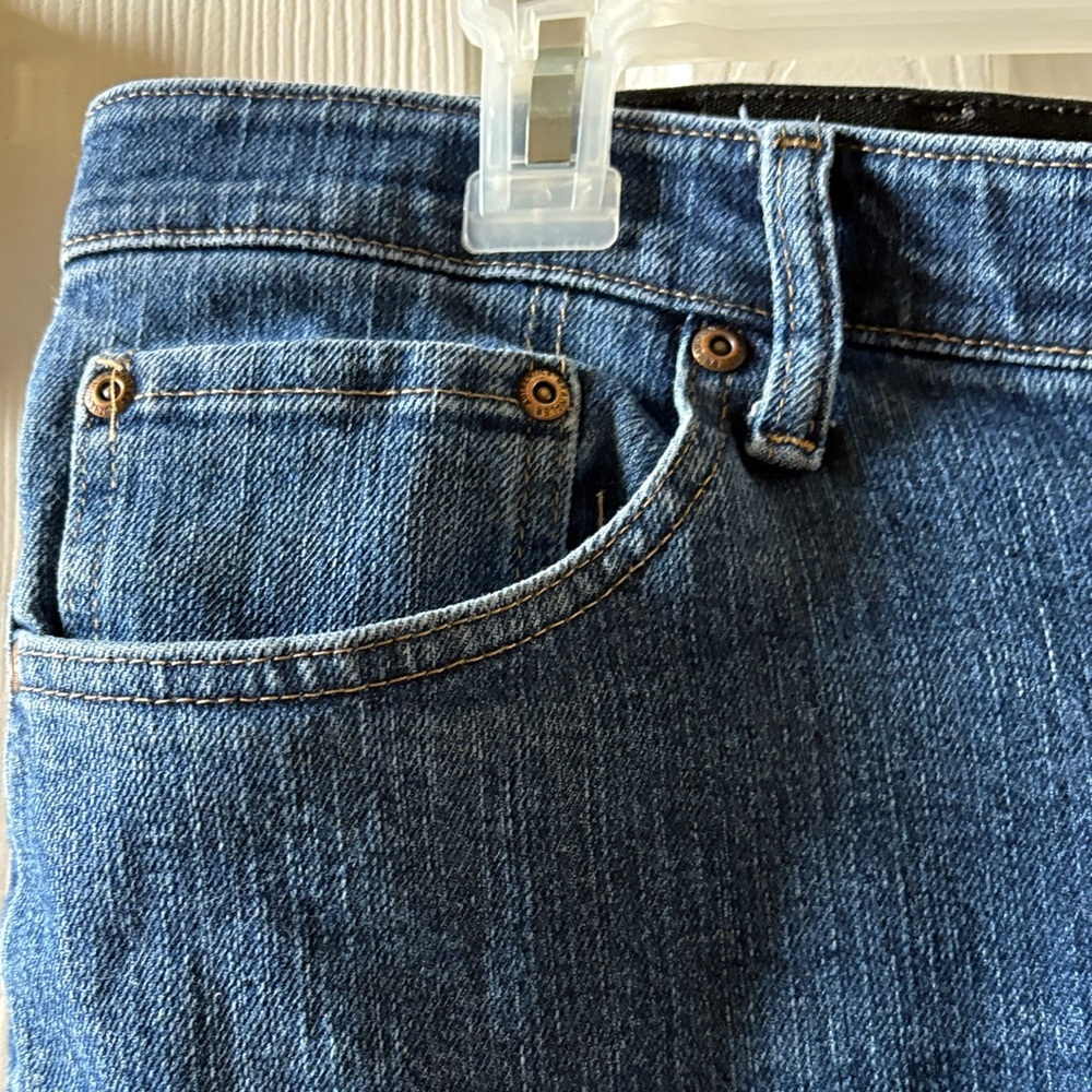 Wrangler Men's Straight Blue Jeans - Picture 4 of 8